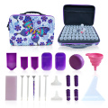 60 Bottles Purple Diamond Painting Tool Storage Bag